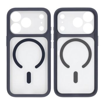 Skal för iPhone 17 Pro med MagSafe & Kameraskydd med Blå