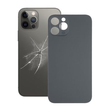 iPhone 12 Pro Max Back Cover OEM Black-Big Camera Hole Size- G-SP.se