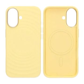 Mobilskal Silikon för iPhone 16 - Gul med Kameraskydd