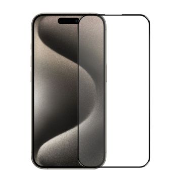 Skärmskydd till iPhone 15 Pro Heltäckande Härdat Glas (miljö)