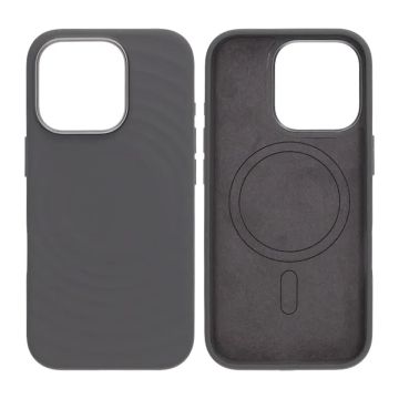 Mobilskal Silikon för iPhone 16 Pro - Grå med Kameraskydd
