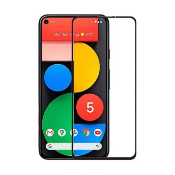 Skärmskydd Google Pixel 5A - 3D Härdat Glas - Svart- G-SP.se