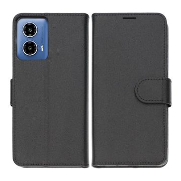 Motorola G04 Plånboksfodral med Stativ - Svart