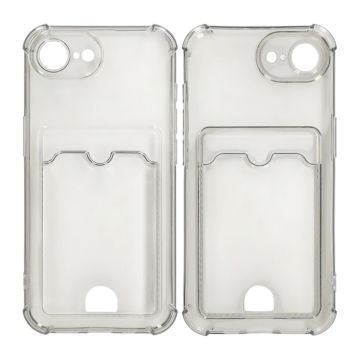 iPhone 16e Mobilskal Stöttåligt med Korthållare - Svart