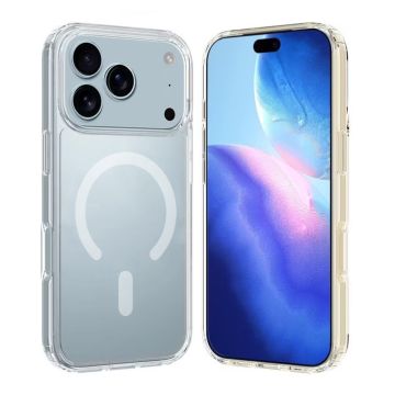 Mobilskal Stöttåligt Magsafe för iPhone 17 Pro - Transparent