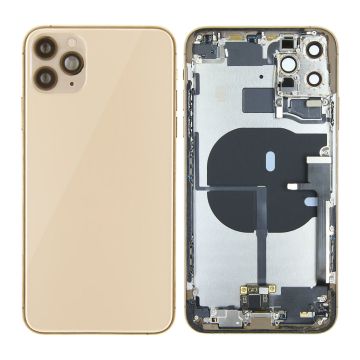 iPhone 11 Pro Max Baksida med Komplett Ram - Guld