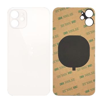 iPhone 12 Baksida Glas med Självhäftande tejp - Vit