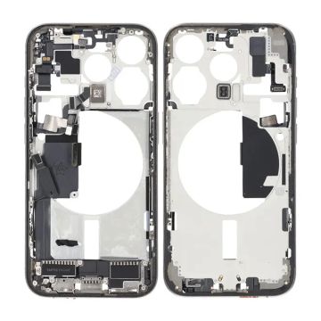 Mittenram med smådelar för iPhone 15 Pro - Naturlig Titan OEM