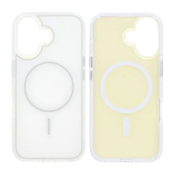 Mobilskal TPU Bumper med Magsafe för iPhone 17 - Vit