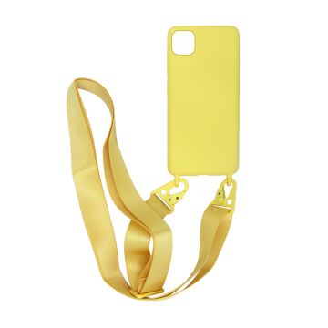 iPhone 11 Silikonskal med Rem/Halsband - Gul