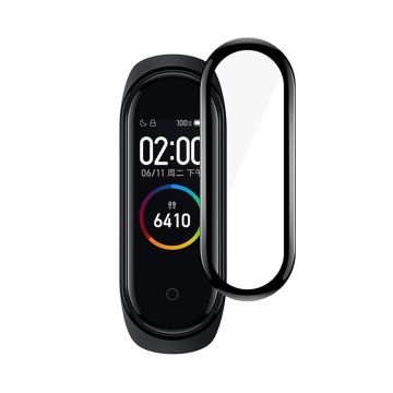 Skärmskydd Xiaomi Mi Smart Band 4/5 - Härdat Glas Svart- G-SP.se