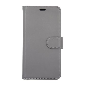 iPhone X/XS Plånboksfodral Läder med Stativ - Grå- G-SP.se
