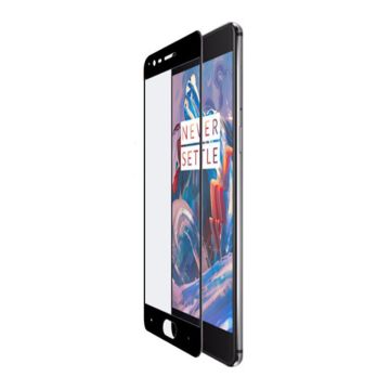 Skärmskydd OnePlus 3/3T - Heltäckande Härdat Glas Svart- G-SP.se