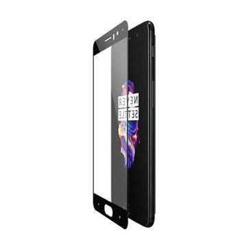 Skärmskydd OnePlus 5 - Heltäckande Härdat Glas Svart- G-SP.se