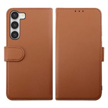 Samsung Galaxy S23 Plånboksfodral Magnet Rvelon - Brun- G-SP.se