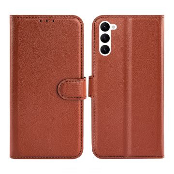 Samsung Galaxy S23 Plus 5G Plånboksfodral med Stativ - Brun- G-SP.se