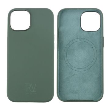 iPhone 15 Silikonskal Rvelon MagSafe - Grön- G-SP.se