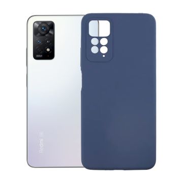 Xiaomi Redmi Note 11 Silikonskal med Kameraskydd - Blå- G-SP.se