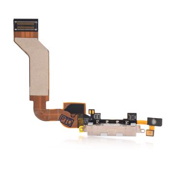 iPhone 4S Laddkontakt Flexkabel - Vit- G-SP.se