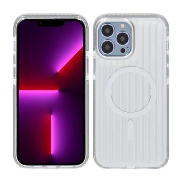 Mönstrat TPU Skal till iPhone 13 Pro Max med MagSafe - Silver