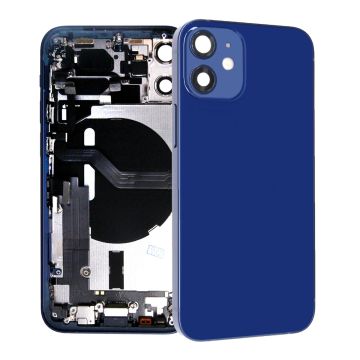 iPhone 12 Mini Baksida med Komplett Ram - Blå- G-SP.se