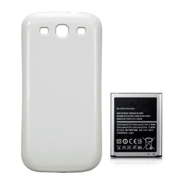 Samsung Galaxy S3 Batteri med Baksida - Vit- G-SP.se