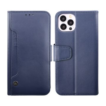 iPhone 14 Pro Plånboksfodral Extra Kortfack Rvelon - Blå- G-SP.se