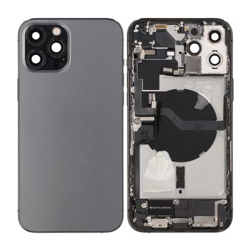 iPhone 12 Pro Max Baksida med Komplett Ram - Grafit- G-SP.se