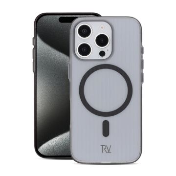 iPhone 16 Pro Max Mobilskal Korrugerad Magsafe Rvelon - Svart