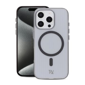 iPhone 16 Pro Max Mobilskal Korrugerad Magsafe Rvelon - Grå