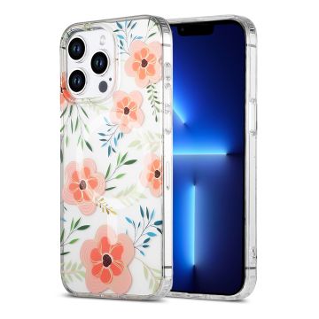iPhone 13 Pro Mobilskal MagSafe - Blommor Rosa