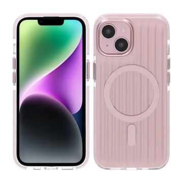 Mönstrat TPU Skal med Magsafe till iPhone 13/14/15 - Rosa