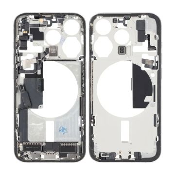 Mittenram med smådelar för iPhone 15 Pro - Vitt Titan OEM