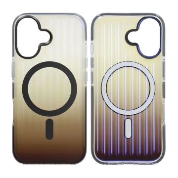 Mobilskal Korrugerad MagSafe för iPhone 17 - Grå