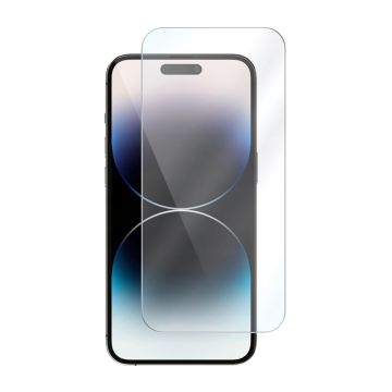 Rvelon Skärmskydd för iPhone 14 Pro/15/16 Härdat Glas 2.5D - miljö