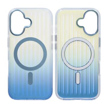 Mobilskal Korrugerad MagSafe för iPhone 17 - Blå