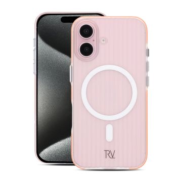 iPhone 16 Mobilskal Korrugerad Magsafe Rvelon - Orange