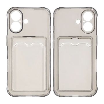 Stöttåligt Mobilskal med Korthållare för iPhone 17 - Svart