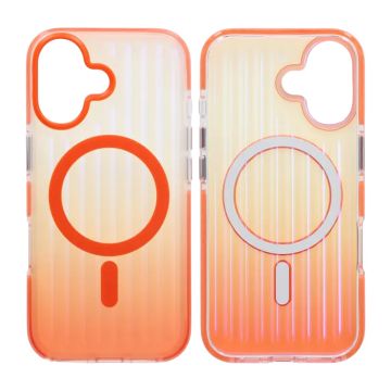 Mobilskal Korrugerad MagSafe för iPhone 17 - Orange
