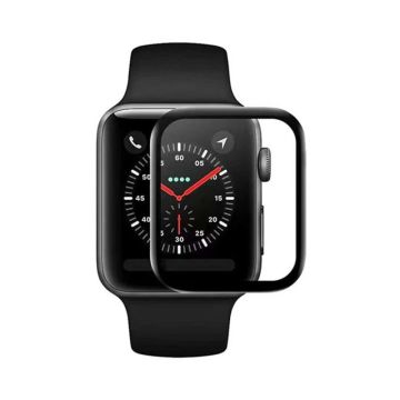 Skärmskydd Apple Watch Series 8 45mm - Härdat Glas Svart