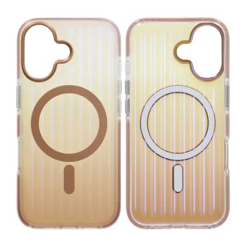 Mobilskal Korrugerad MagSafe för iPhone 17 - Guld