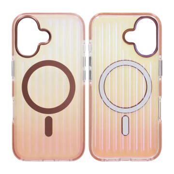 Mobilskal Korrugerad MagSafe för iPhone 17 - Roséguld