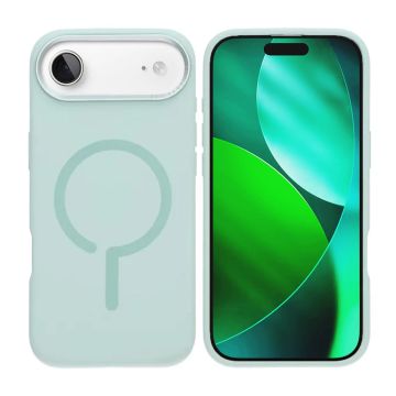 Mobilskal Silikon med Kamera Metallram för iPhone Air - Grön