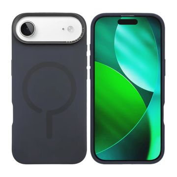 Mobilskal Silikon med Kamera Metallram för iPhone Air - Blå