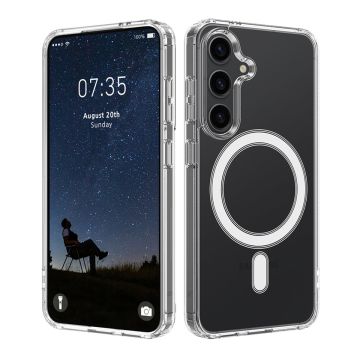 Samsung Galaxy S24 Mobilskal Hybrid med Magsafe - Transparent