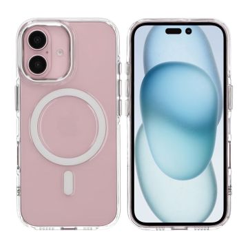 iPhone 16 Mobilskal TPU med Magnet Rvelon - Transparent