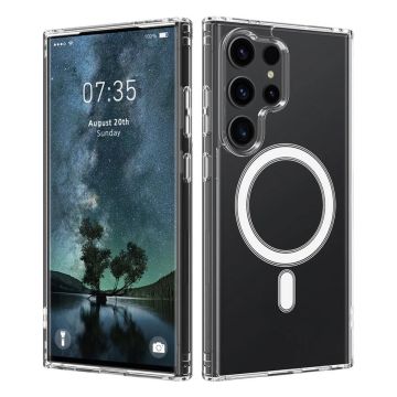 Samsung Galaxy S24 Ultra Mobilskal Hybrid med Magsafe - Transparent