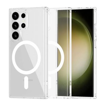 Samsung Galaxy S23 Ultra Mobilskal Hybrid med Magsafe - Transparent