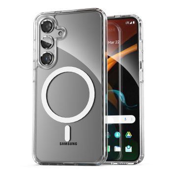 Samsung Galaxy S24 Plus Mobilskal Hybrid med Magsafe - Transparent