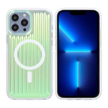iPhone 13/12 Pro Max Stöttåligt Mobilskal Magsafe Reflektionsfärg - Grön